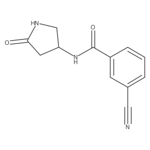 3-cyano-N-(5-oxopyrrolidin-3-yl)benzamide Structure