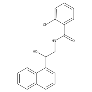 2-chloro-N-(2-hydroxy-2-(naphthalen-1-yl)ethyl)benzamide结构式