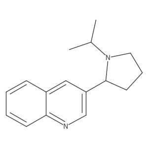 3-(1-isopropylpyrrolidin-2-yl)quinoline结构式