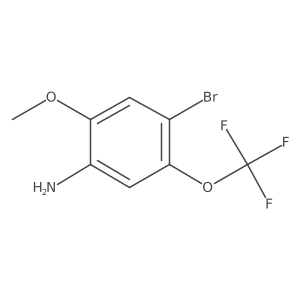 4-Bromo-2-methoxy-5-(trifluoromethoxy)aniline结构式