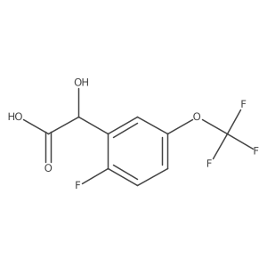 (2-Fluoro-5-trifluoromethoxyphenyl)hydroxyacetic acid Structure