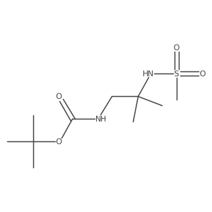 Tert-butyl 2-methyl-2-[(methylsulfonyl)amino]propylcarbamate Structure