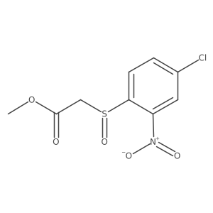 Acetic acid, ((4-chloro-2-nitrophenyl)sulfinyl)-, methyl ester结构式