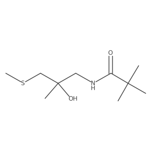 N-(2-hydroxy-2-methyl-3-(methylthio)propyl)pivalamide Structure