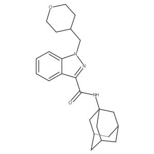 N-(1-adamantyl)-1-(oxan-4-ylmethyl)indazole-3-carboxamide Structure
