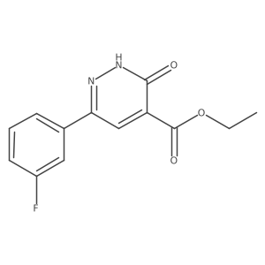 Ethyl 6-(3-fluorophenyl)-3-oxo-2,3-dihydropyridazine-4-carboxylate Structure