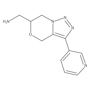 (3-(Pyridin-3-yl)-6,7-dihydro-4H-[1,2,3]triazolo[5,1-c][1,4]oxazin-6-yl)methanamine Structure