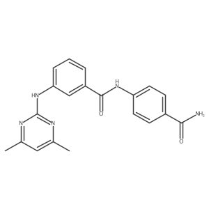 N-(4-carbamoylphenyl)-3-((4,6-dimethylpyrimidin-2-yl)amino)benzamide Structure