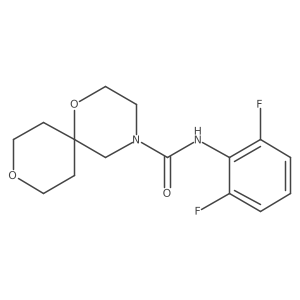 N-(2,6-difluorophenyl)-1,9-dioxa-4-azaspiro[5.5]undecane-4-carboxamide Structure
