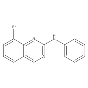 8-bromo-N-phenylquinazolin-2-amine结构式