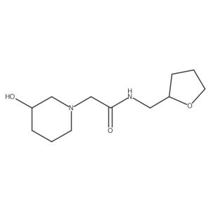 2-(3-hydroxypiperidin-1-yl)-N-[(oxolan-2-yl)methyl]acetamide Structure