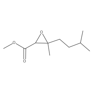 Methyl 3-methyl-3-(3-methylbutyl)oxirane-2-carboxylate Structure