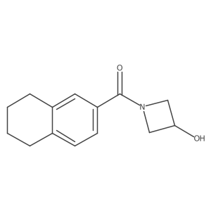 (3-Hydroxyazetidin-1-yl)(5,6,7,8-tetrahydronaphthalen-2-yl)methanone结构式