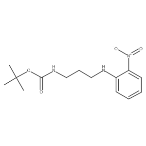 Tert-butyl (3-((2-nitrophenyl)amino)propyl)carbamate结构式