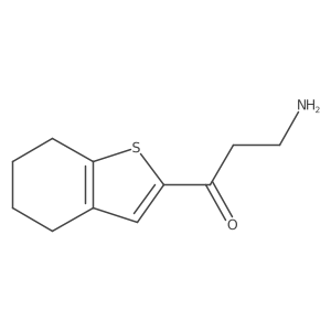 3-Amino-1-(4,5,6,7-tetrahydro-1-benzothiophen-2-yl)propan-1-one Structure
