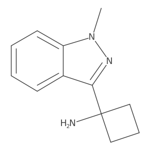 1-(1-methyl-1H-indazol-3-yl)cyclobutan-1-amine Structure