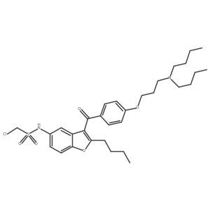 S-Desmethyl S-Chloromethyl Dronedarone结构式