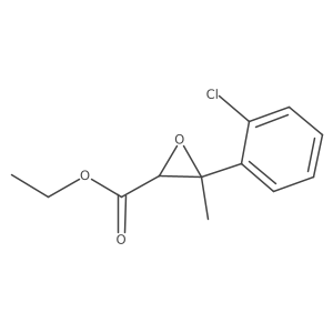 Ethyl 3-(2-chlorophenyl)-3-methyloxirane-2-carboxylate结构式