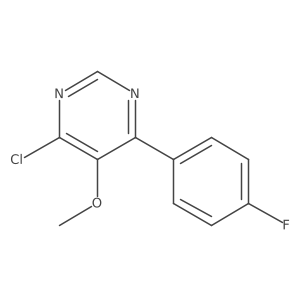 4-Chloro-6-(4-fluorophenyl)-5-methoxypyrimidine Structure