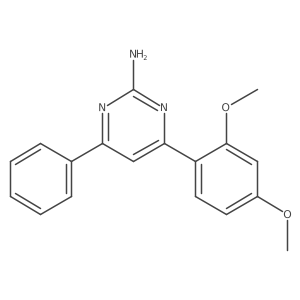 4-(2,4-Dimethoxyphenyl)-6-phenylpyrimidin-2-amine Structure
