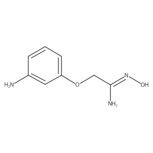 2-(3-aminophenoxy)-N'-hydroxyethanimidamide Structure