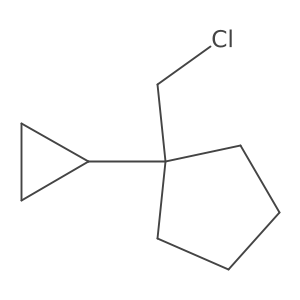 1-(Chloromethyl)-1-cyclopropylcyclopentane结构式