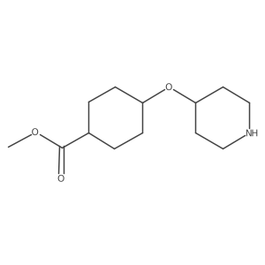 Methyl 4-(piperidin-4-yloxy)cyclohexane-1-carboxylate Structure