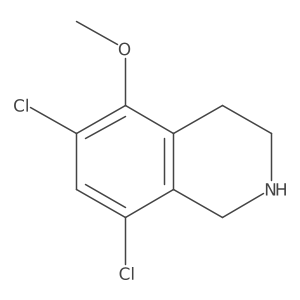 6,8-Dichloro-1,2,3,4-tetrahydro-5-methoxyisoquinoline结构式