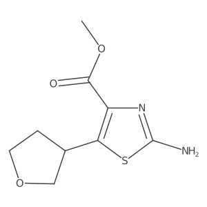 Methyl 2-amino-5-(oxolan-3-yl)-1,3-thiazole-4-carboxylate Structure