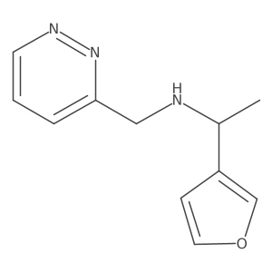 3-Pyridazinemethanamine, N-[1-(3-furanyl)ethyl]-结构式
