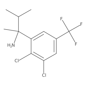 Benzenemethanamine, 2,3-dichloro-I+/--methyl-I+/--(1-methylethyl)-5-(trifluoromethyl)- Structure