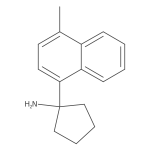 1-(4-Methylnaphthalen-1-yl)cyclopentan-1-amine Structure