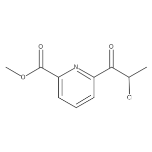 Methyl 6-(2-chloropropanoyl)pyridine-2-carboxylate Structure