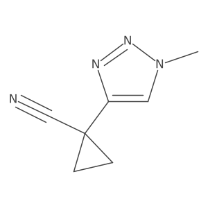 1-(1-Methyl-1h-1,2,3-triazol-4-yl)cyclopropane-1-carbonitrile结构式