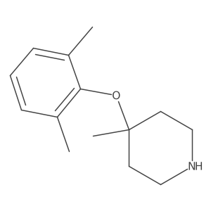 4-(2,6-Dimethylphenoxy)-4-methylpiperidine Structure