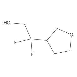 2,2-Difluoro-2-(oxolan-3-yl)ethan-1-ol Structure