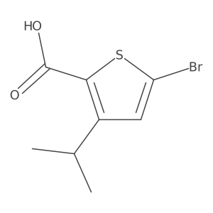 5-Bromo-3-(propan-2-yl)thiophene-2-carboxylic acid结构式