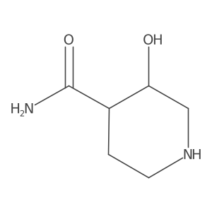 3-Hydroxy-4-piperidinecarboxamide Structure