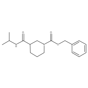 Benzyl 3-(isopropylcarbamoyl)piperidine-1-carboxylate结构式