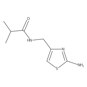 N-[(2-amino-1,3-thiazol-4-yl)methyl]-2-methylpropanamide结构式