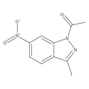 1-(3-Iodo-6-nitroindazol-1-yl)ethanone Structure