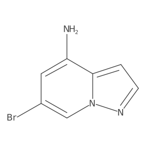 6-Bromopyrazolo[1,5-a]pyridin-4-amine结构式