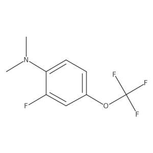 1-Dimethylamino-2-fluoro-4-(trifluoromethoxy)benzene Structure
