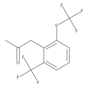 1-(2-(Trifluoromethyl)-6-(trifluoromethylthio)phenyl)propan-2-one结构式