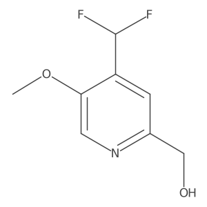 (4-(Difluoromethyl)-5-methoxypyridin-2-yl)methanol结构式