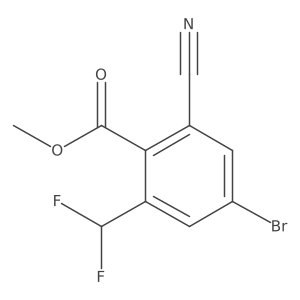 Methyl 4-bromo-2-cyano-6-(difluoromethyl)benzoate Structure