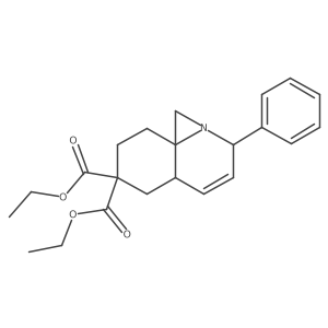 diethyl (5aS,9aR)-3-phenyl-5a,6,8,9-tetrahydro-1H-azirino[2,1-j]quinoline-7,7(3H)-dicarboxylate结构式