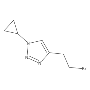 4-(2-bromoethyl)-1-cyclopropyl-1H-1,2,3-triazole Structure