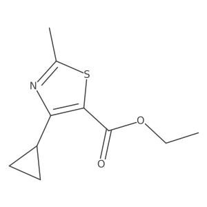 Ethyl 4-cyclopropyl-2-methylthiazole-5-carboxylate结构式