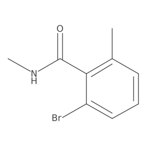 2-Bromo-N,6-dimethylbenzamide结构式